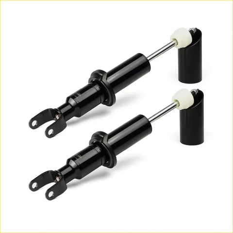 Black shock absorbers with silver rods and white rubber boots for dodge ram 1500 ds 2018 on australian rhd converted models