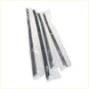 Four black plastic straws wrapped in clear packaging shown with door belt moulding for toyota hilux 4dr 2004-2015