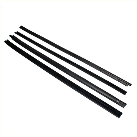 Black rubber door belt moulding strips for inner outer window weather sealing on toyota hilux 2004-2015