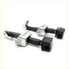 Black and silver door check strap for Mitsubishi Triton GL Sportero L200 2005-2014 with metal frame and rubber grip