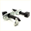 Black rubber-coated metal door check strap latch assemblies for mitsubishi triton gl sportero l200 2005-2014