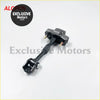 Back side of black plastic and metal door check strap with gold bolts for ford ranger 2012 and everest 2013