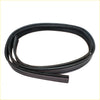 Black rubber weatherstrip coiled neatly with a smooth textured surface door glass run channel rubber lh for isuzu elf npr nkr gmc w series