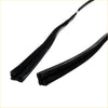Black rubber weather stripping seals for door glass run channel x2 for nissan datsun bluebird 510 240z 1200