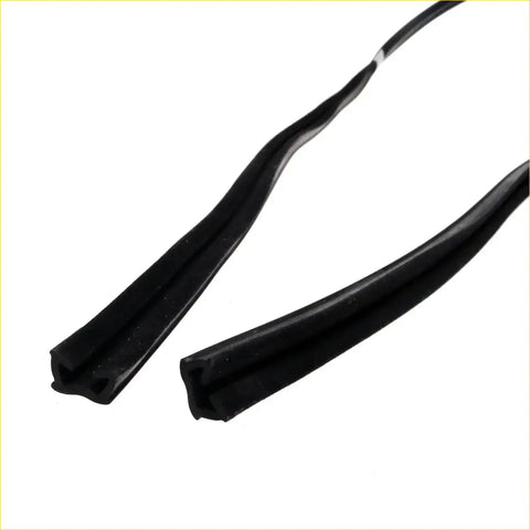 Black rubber weather stripping seals for door glass run channel x2 for nissan datsun bluebird 510 240z 1200