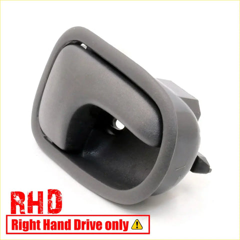 Gray plastic door handle bezel for right-hand drive mazda bravo b2000 b2200 b2600 ranger shown from the back side