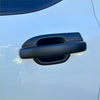 Black plastic door handle cover with sleek modern design for ford ranger 2022+ new ranger matte black