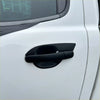 Black matte-finish door handle cover for white ford ranger px1 px2 px3 2012-2021 and everest vehicle