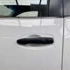 Black plastic door handle cover with sleek modern design matte finish for nissan navara np300 2015-2020 smart key