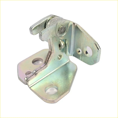 Silver metal door hinge with multiple mounting holes for front upper left fit on dodge durango grand cherokee