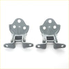 Gray metal door hinge upper lower 2pcs with three mounting holes for mitsubishi pajero sport 1996-2008 back side
