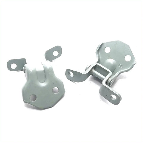 Gray metal door hinge with matte finish and three mounting holes for mazda b-series b2500 b2800 1998-2006