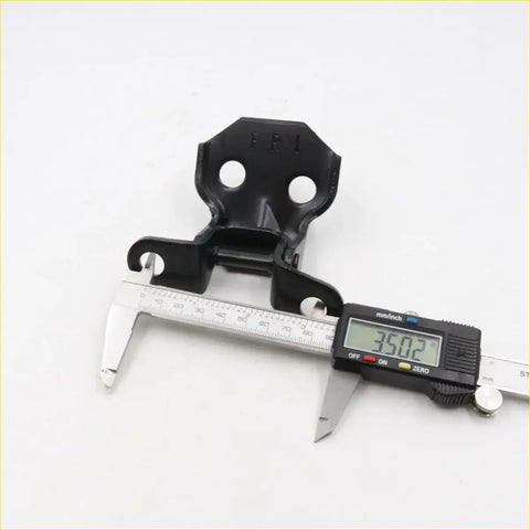 Black plastic car hood latch with skull shape and two circular cutouts for toyota hilux 1979-1988 door hinge set