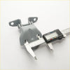 Gray metal door hinge with matte finish and central pivot for mitsubishi triton strada l200 1996-2006 upper lower set