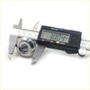 Shiny chrome cylindrical lock cylinder being measured by digital caliper for mitsubishi triton l200 strada door lock