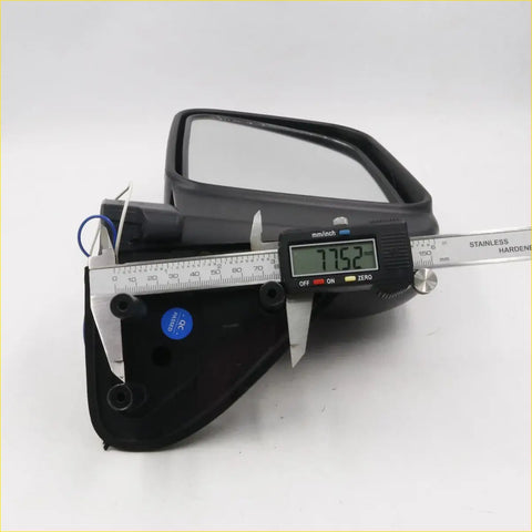 Black plastic door mirror for nissan d22 navara terrano 1997-2004 measured with digital caliper