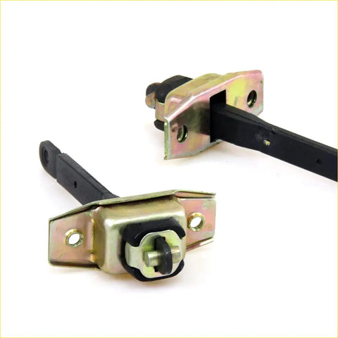 Metallic gold door stopper for toyota hilux 4wd 4runner 1988-1997 with black rubber arms and central lock mechanism