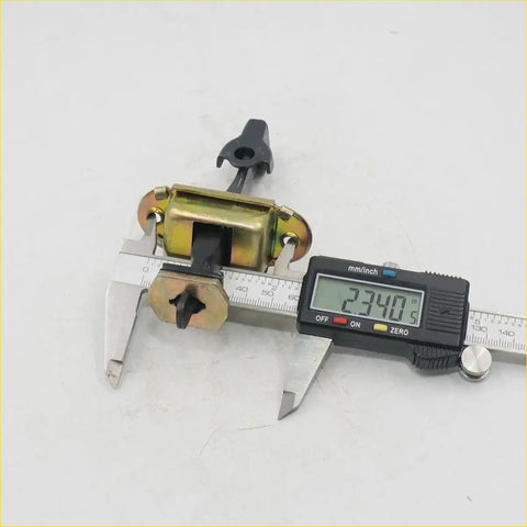 Gold-colored metal door strap stopper set with black plastic parts for nissan navara d40 measured by caliper