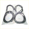 Four black rubber door weatherstrip gaskets for nissan datsun sunny sentra b12 sedan 1987-1990 wrapped in clear plastic