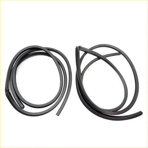 Black rubber door weatherstrip seals for nissan datsun fairlady z 240z 260z 280z 1970-1978 automotive windows