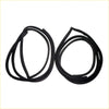 Black rubber door weatherstrip seals for Toyota Hilux RN10 2D ute 1968-1972 made of flexible rubber