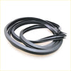 Black rubber door weatherstrip seal for Nissan Datsun 520 521 1966-1972 with smooth flexible texture and reinforced edges