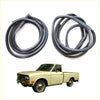 Black rubber door weatherstrip seals for vintage nissan datsun 520 521 pickup truck 1966-1972