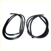 Black rubber door weatherstrip seal set coiled for nissan datsun sunny coupe b110 kb110 window or door frame use