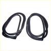 Black rubber door weatherstrip seal strips for Nissan Datsun Sunny Sentra KB11 Tsuru shown from back side