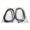 Black rubber door weatherstrip gaskets sealed in clear plastic packaging for Nissan Datsun Sunny Sentra KB11 Tsuru x2