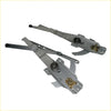 Silver metal door window regulator for datsun nissan 620 ute 1972-1979 with brass gears and black rubber tips