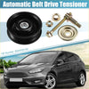 Black automatic belt drive tensioner with metallic bolts and washers for toyota t100 1995-1998 visible back side