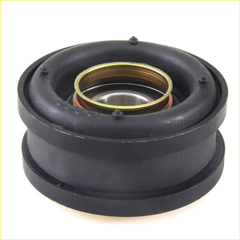 Drive shaft center bearing for nissan d21 navara with black rubber coupling, brass-colored ring, and metallic bearing assembly