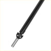 Drive shaft for ford f-150 2006 v8 4.6l rear 144.5 wb black universal joint with polished metallic end back side view