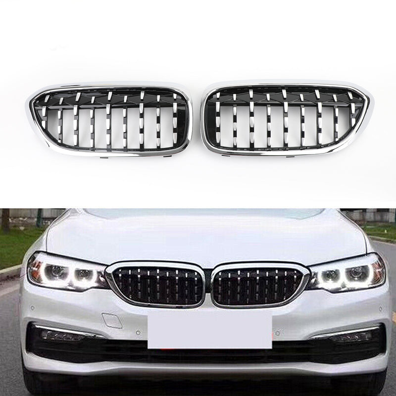 BMW 5 Series G30 / G38 Chrome Diamond Front Grill (2017-2019)