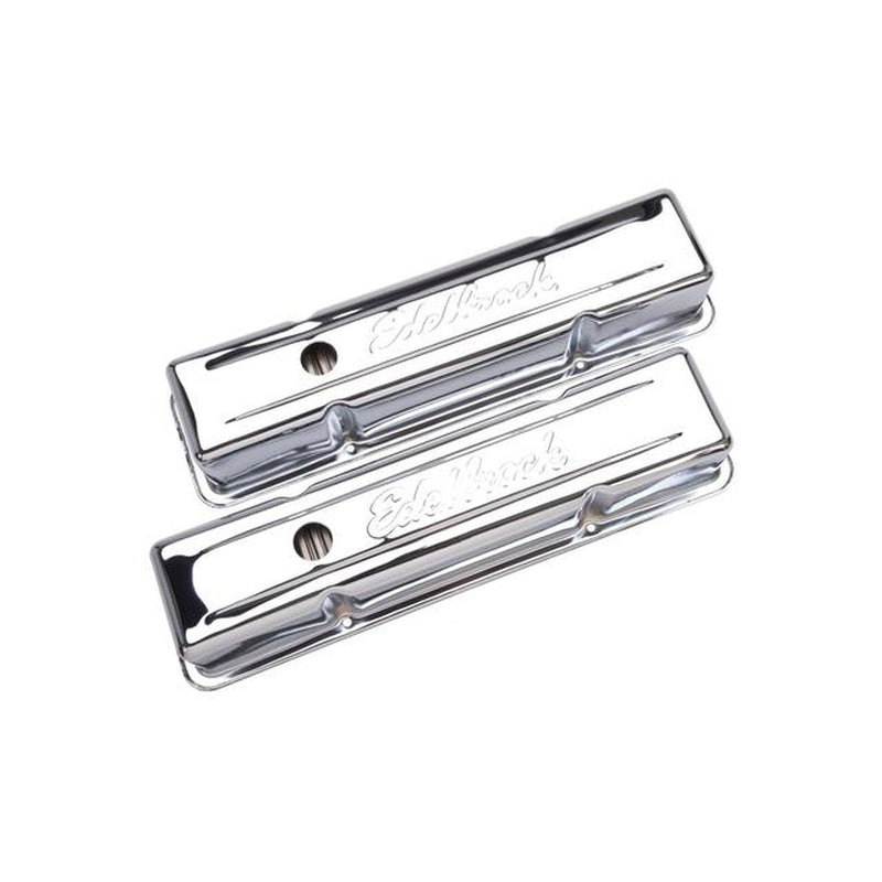 Edelbrock Signature Series Valve Covers fits Chev SBC