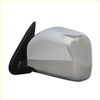 Chrome finished electric door mirror lhs with black plastic base for toyota hilux 4wd 1997-2005 side view