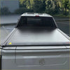 Silver electric roller shutter tonneau cover with ribbed texture and subtle branding for ldv terron 9 truck bed