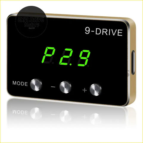 Black and gold 9-drive digital electronic throttle controller for nissan navara d40 yd25 with green led display and silver knobs