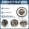 Silver-toned metal engine coolant thermostat with circular housing and brass components for Toyota 4Runner 3.4L