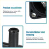 Black plastic engine coolant thermostat housing for toyota prius 2010-2015 with precise install hole and durable water inlet design