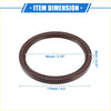 Brown rubber engine crankshaft oil seal with circular design and precise markings for Toyota 4Runner 2003-2019