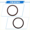 Dark brown rubber engine crankshaft oil seal ring for toyota 4runner 2003-2019 shown from back side