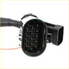 Black plastic engine harness connector with 20 metallic pins for chevy gmc gm 6.5l diesel 1994 to 2002