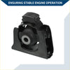 Black engine motor mount front for toyota rav4 2.5l 2013-2018 with ribbed top and central rubber bushing for stability