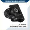 Black engine motor mount front for toyota rav4 2.5l 2013-2018 with metallic silver circular insert and threaded bolt section