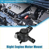 Black right engine motor mount with gray rubber bushing and metal brackets for toyota estima 2006-2019 back side view