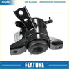 Black metal engine motor mount with central cylinder and mounting brackets for toyota estima 2006 to 2019