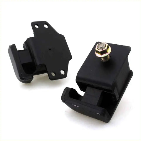 Black rubber engine mount with metal bolt and flange for datsun nissan sd23 sd25 720 1980-1986