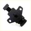 Black rubber and metal engine mount with molded plastic tab for toyota hilux an10 an30 2008-2015 back view